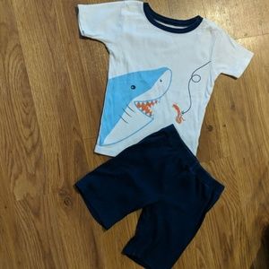 Carter's shark pj set